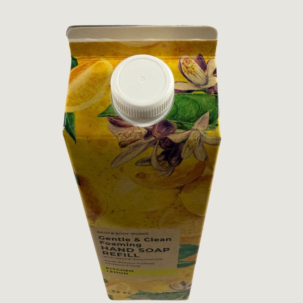 Bath and Body Works Kitchen Lemon Foaming Hand Soap Refill 32 fl oz Carton - Picture 8 of 8